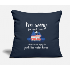 Funny Camping Camp Trailer Park The Motorhome Gift Navy Pillow